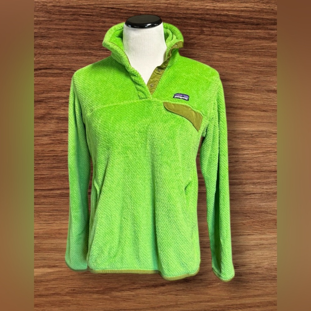 Patagonia Re-Tool Snap-T Fleece Pullover Women's Size Medium Green